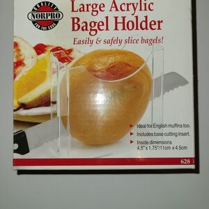 Norpro Large Acrylic Bagel Holder - Clear
